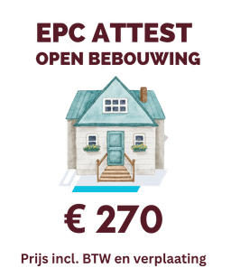 EPC attest aanvragen voor open bebouwing – vanaf €270