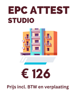 EPC attest aanvragen voor studio – vanaf €126